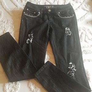 Girls black TRUE Jeans
